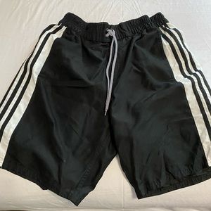 Black Adidas swim trunks